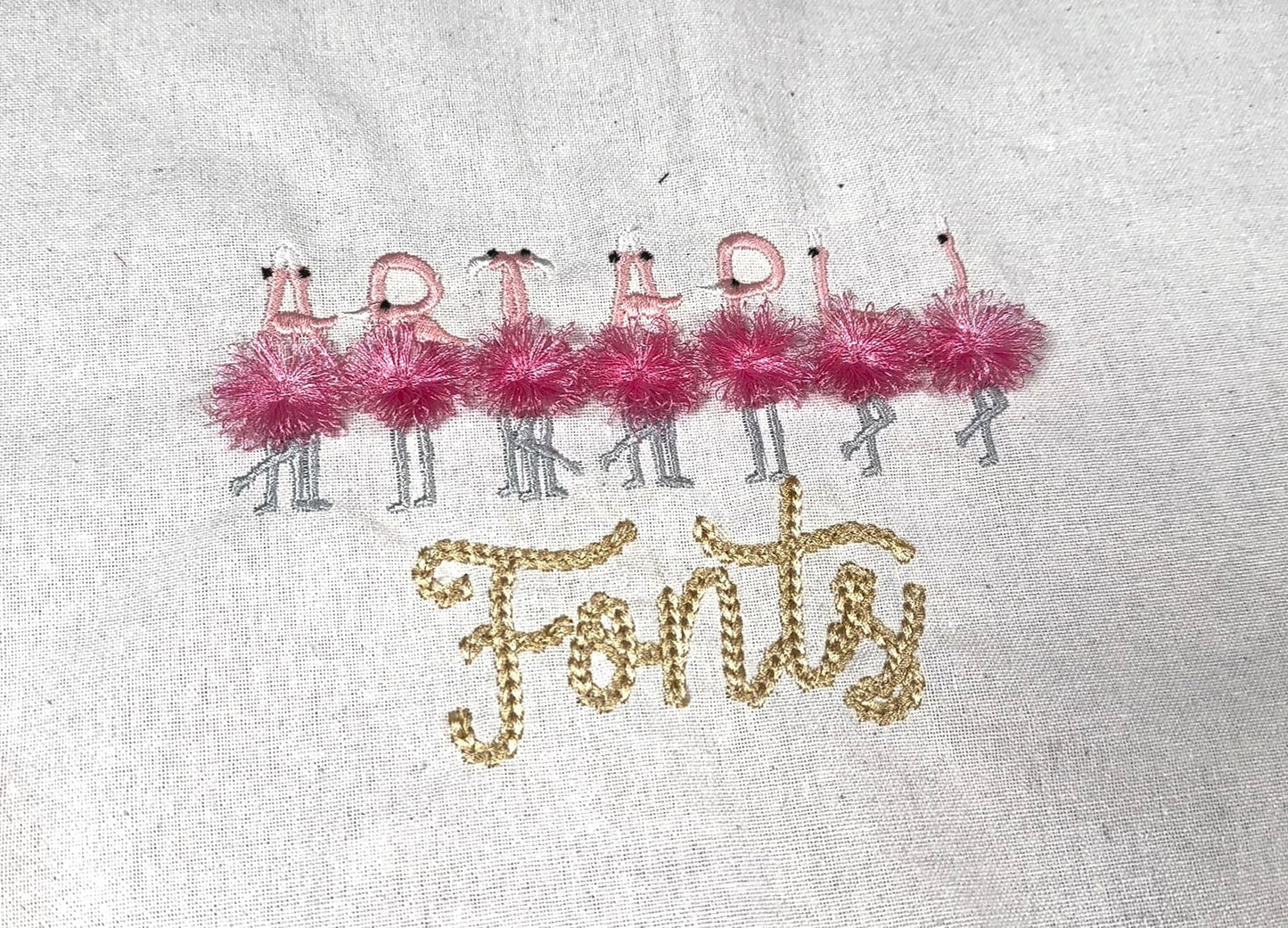 Small Fringed Flamingo Font