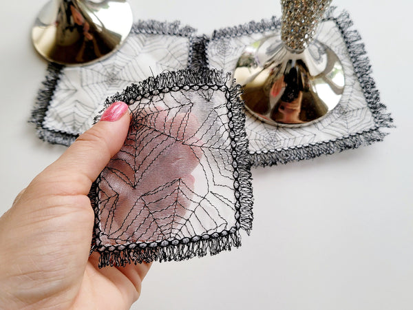 Fringed Halloween Napkin ITH