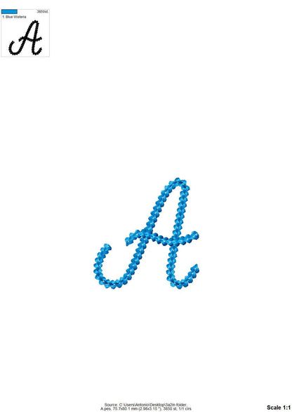Extra Bold Chain Stitch Font Piper