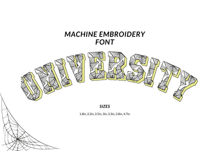 Halloween Spiderweb Shadow Font