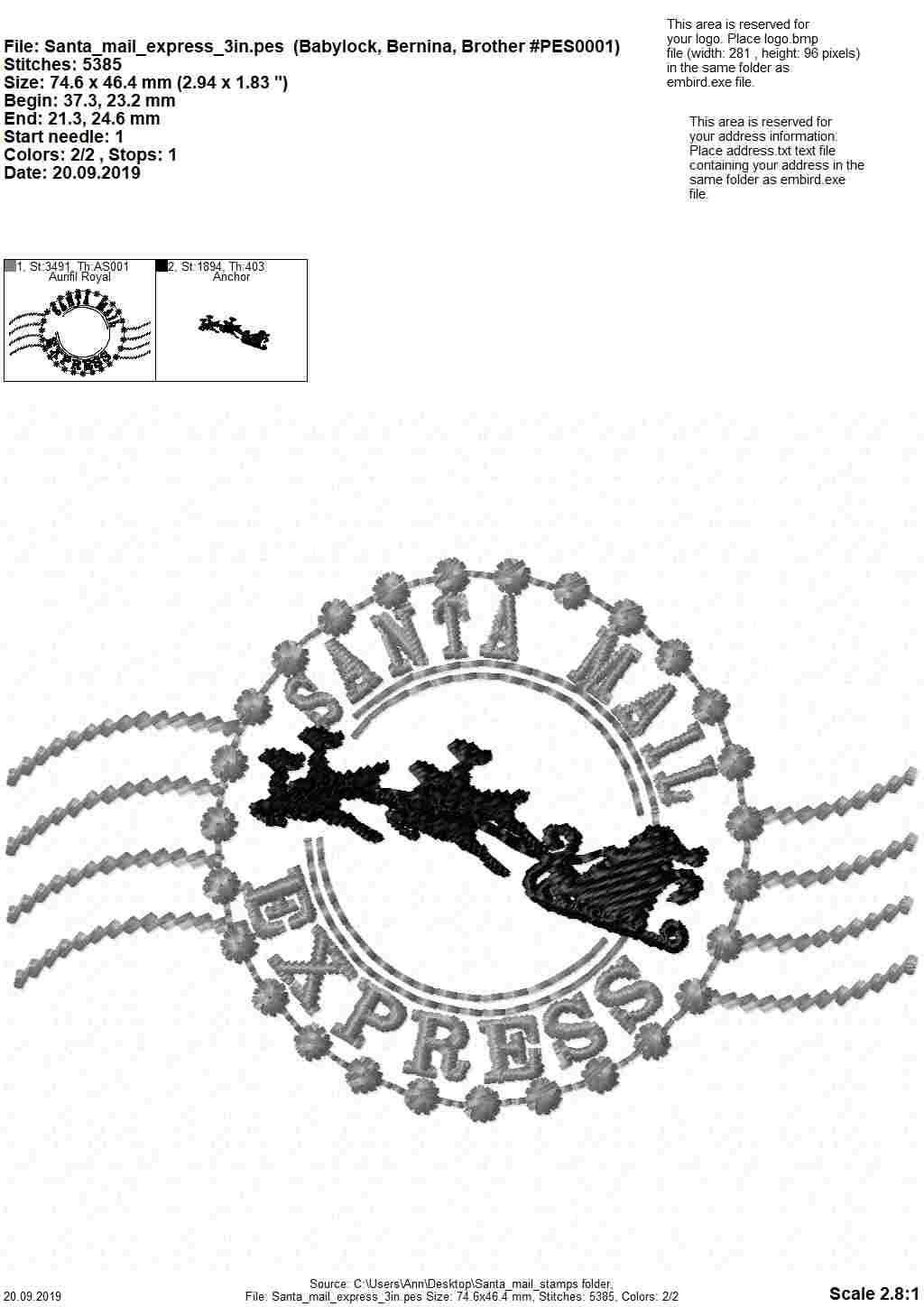 Reindeer Mail Express Stamp Set