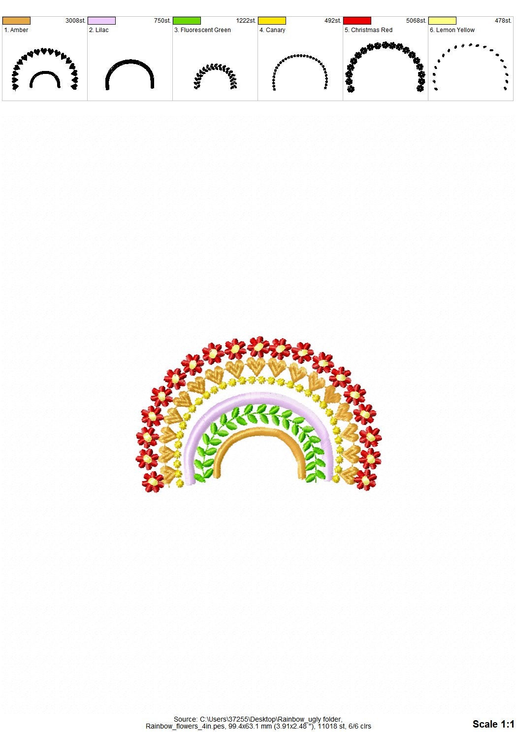 Boho Daisy Rainbow