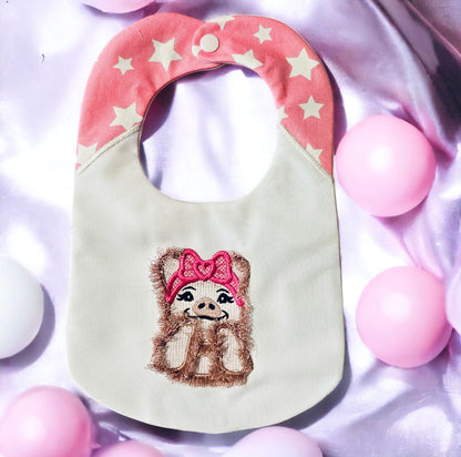 Cute Little Fringed Pig Piggie Piggy