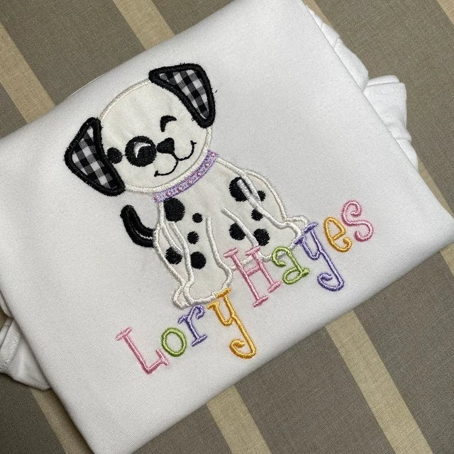 Little Dalmatian Puppy Dog Applique