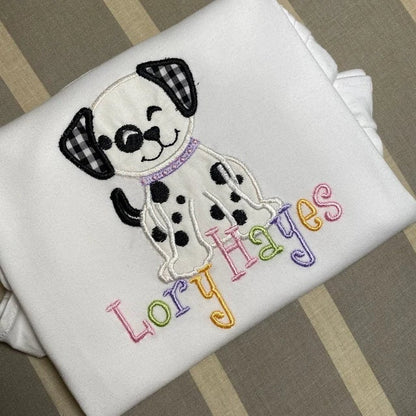 Little Dalmatian Puppy Dog Applique