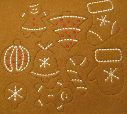 Gingerbread Man Christmas Cookie Set