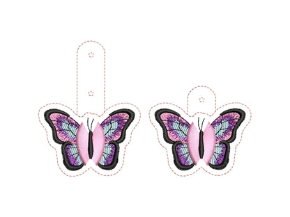 Fringed Butterfly Keychain ITH
