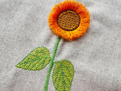 Sunflower Fringed Flower Stem