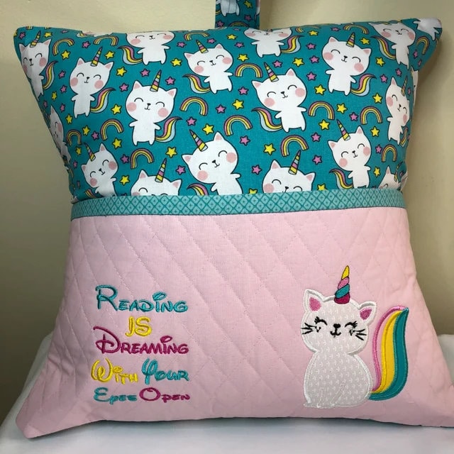 Caticorn Unicorn Kitty Cat Applique