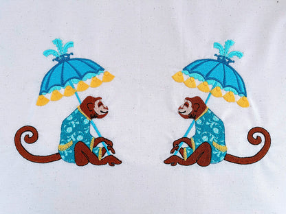 Vintage Monkey Monogram Frame