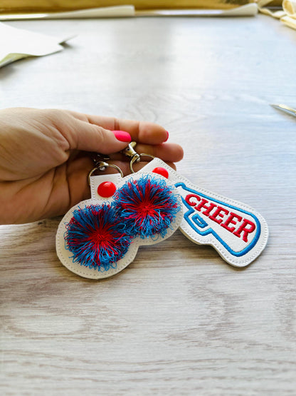 Cheerleader Sports Keychain Set