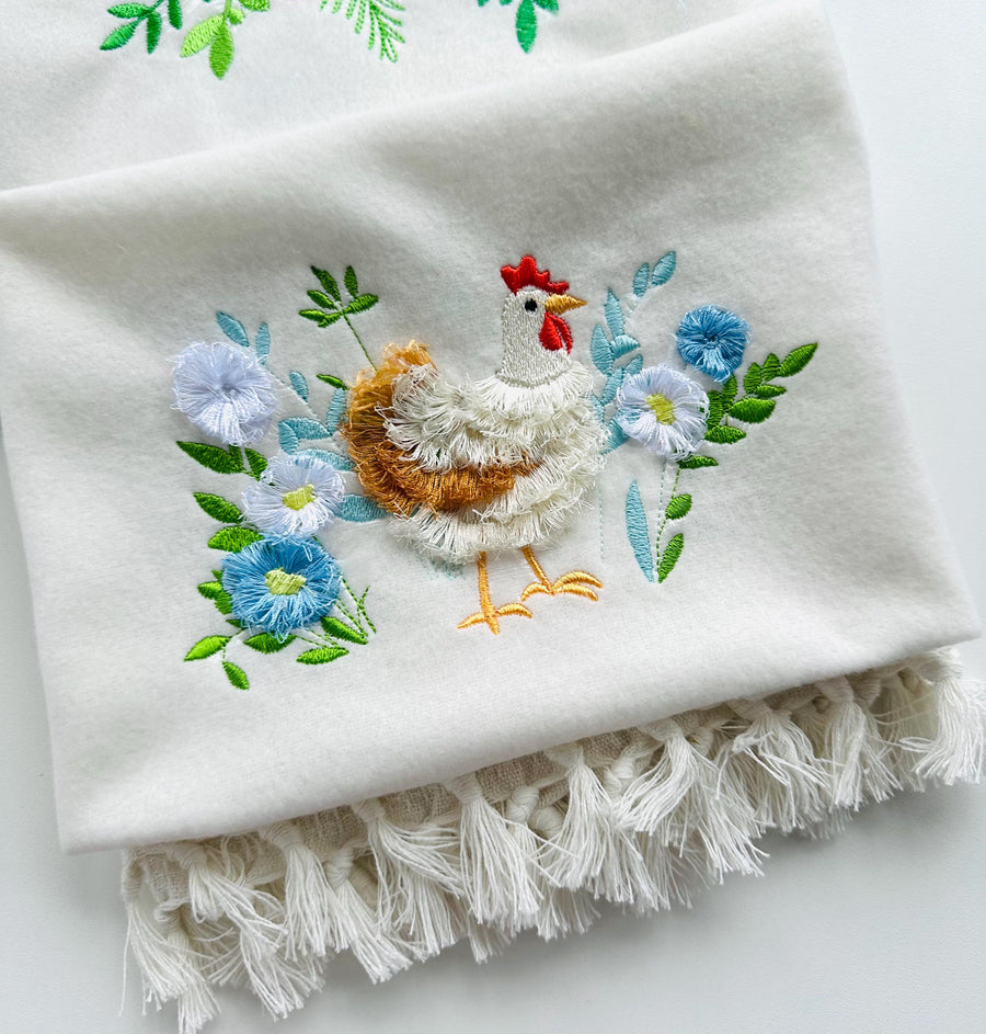 Fringed Floral Chicken