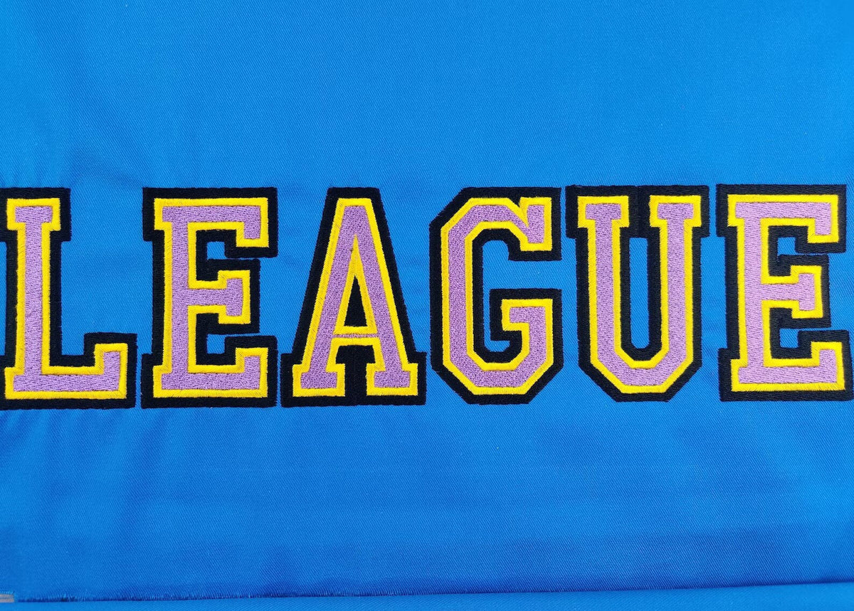 3-Color Fill Stitch Athletic Varsity – Block embroidery pattern by Artapli