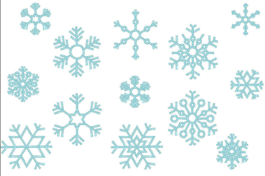 Single Snowflake Set of 9