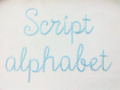 Quick Light Chain Stitch Handwritten Mini Font