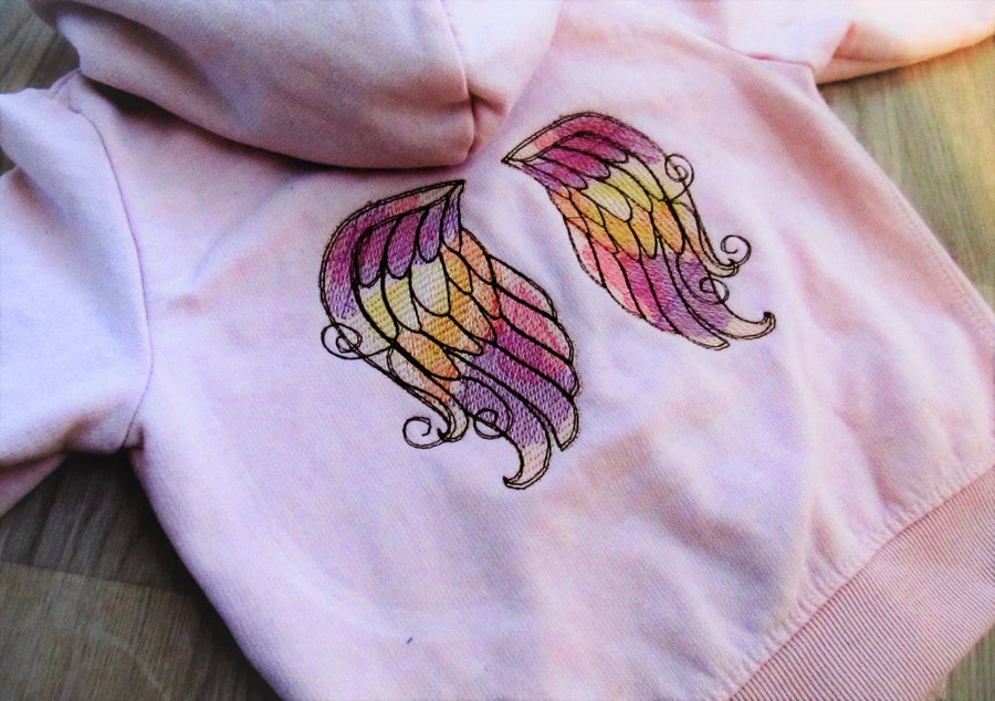 Watercolor Angel Wings