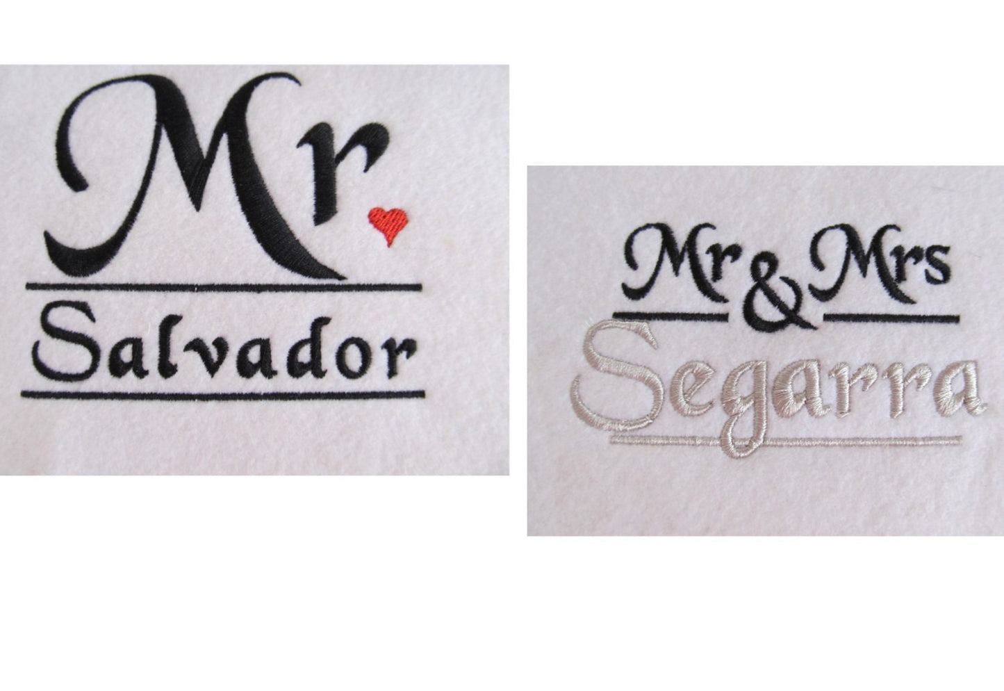 Mr And Mrs Wedding Monogram Frame