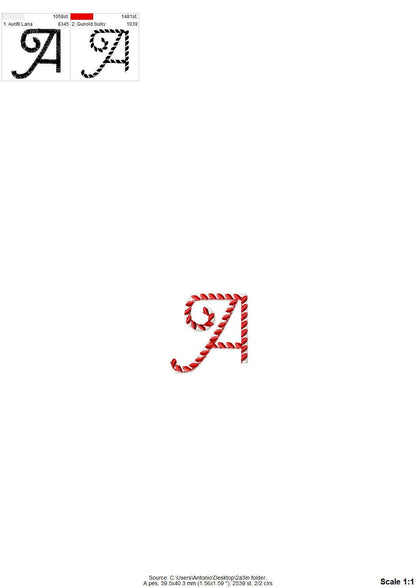 Classic 2-Color Candy Cane Font