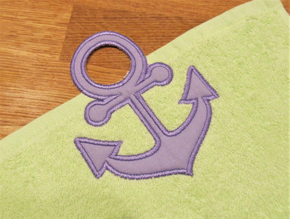 Nautical Anchor Towel Topper