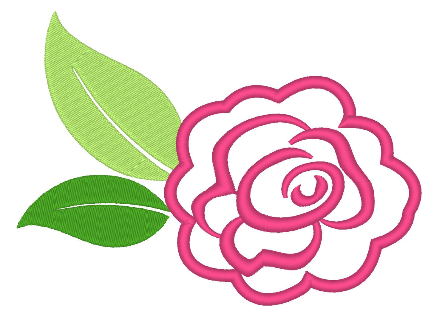 Big and Small Rose Applique