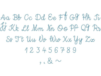 Mini Chain Stitch Handwritten Script Font