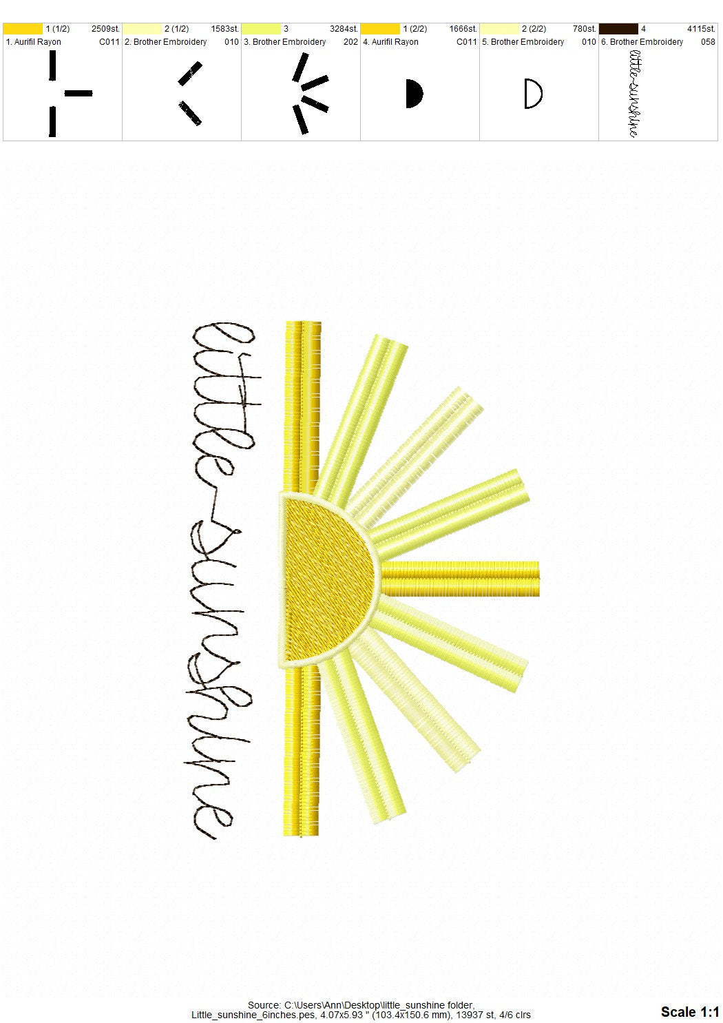 Little Sunshine Fringed Sun