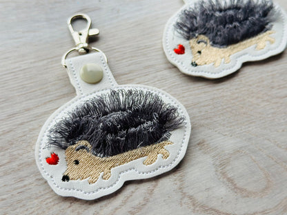 Fringed Hedgehog Keychain