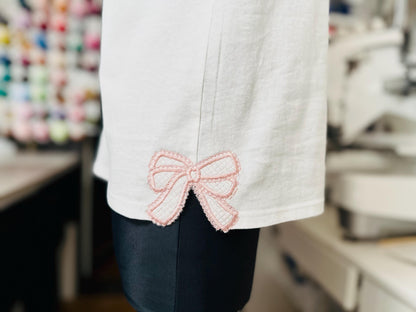 Mini Small Lace Bow Applique