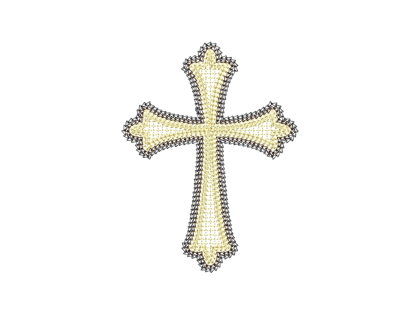 Quick Light Chain Stitch Religious Christian Cross