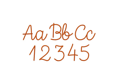 Tiny Chain FONT machine embroidery designs in small sizes 1 up to 2.2