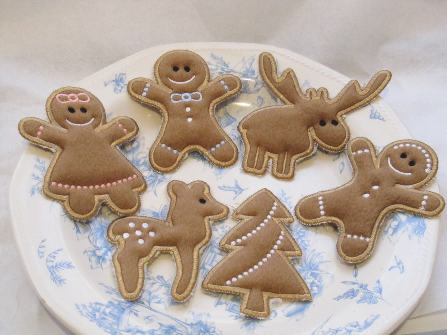 Cute Christmas Gingerbread Man Set