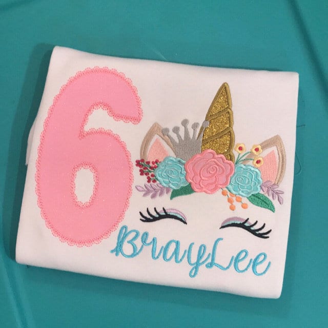 Princess Unicorn With Floral Crown