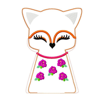 Pretty Fox Doll Set of 2 ITH