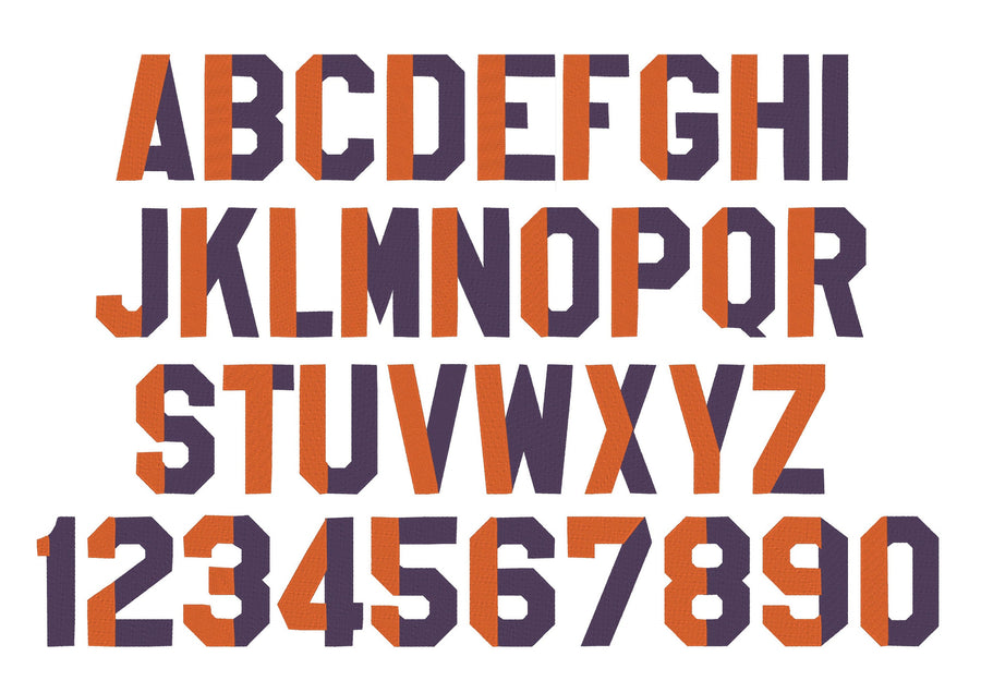 Block Varsity Collegiate Split Font