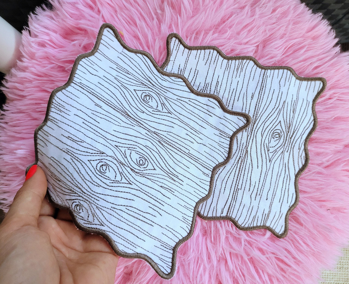 Wooden Patterned Napkin ITH