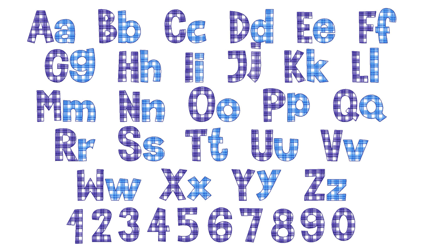 Tartan Plaid Gingham Christmas Font