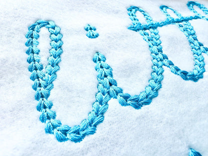 Extra Bold Chain Stitch Handwritten Script Font