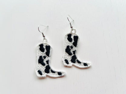 Cowboy Cowgirl Boots and Hat Earrings