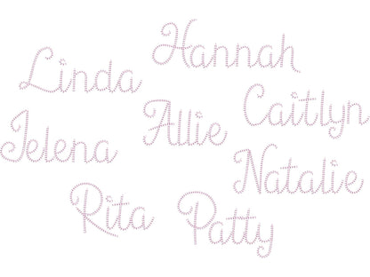 Quick Light Handwritten Script Chain Stitch Font