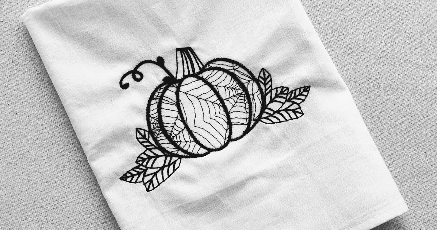 Halloween Spiderweb Pumpkin Outline