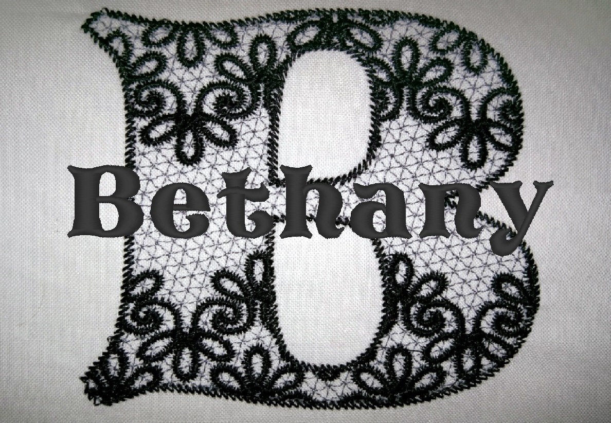 Lace Split Monogram Font