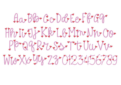 Tiny Heart Satin Font