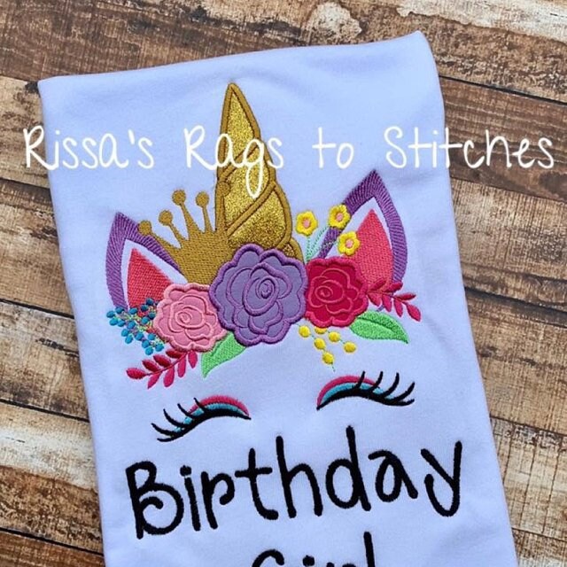 Princess Unicorn With Floral Crown