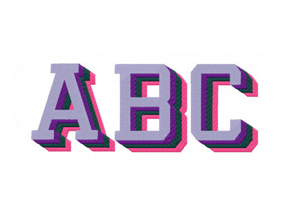 Extra Shadow Pop Art Varsity Block Font