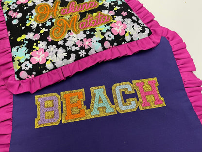 Best Faux Chenille Glitter HTV vinyl Font