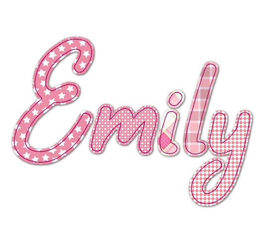 Raggedy Edge Applique Font Stefan