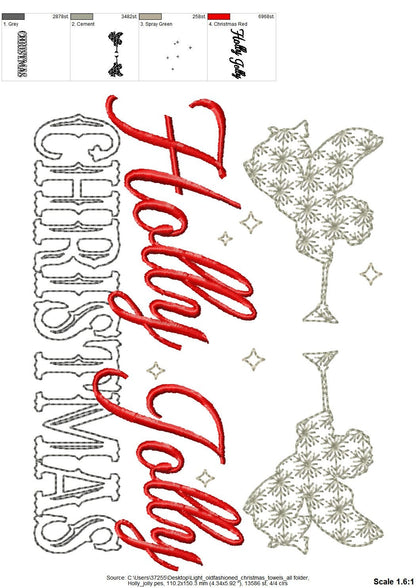 Holly Jolly Christmas Quote and Angel