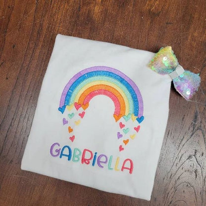 Mini Light Rainbow Falling Hearts