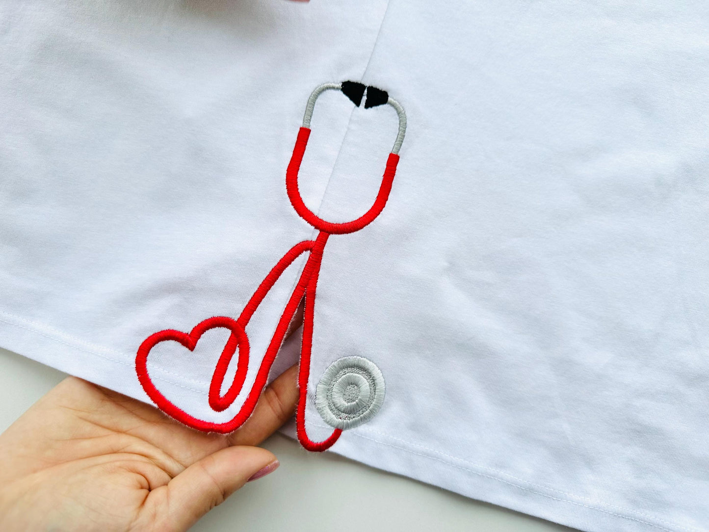 Therapist Medic Stethoscope with Heart