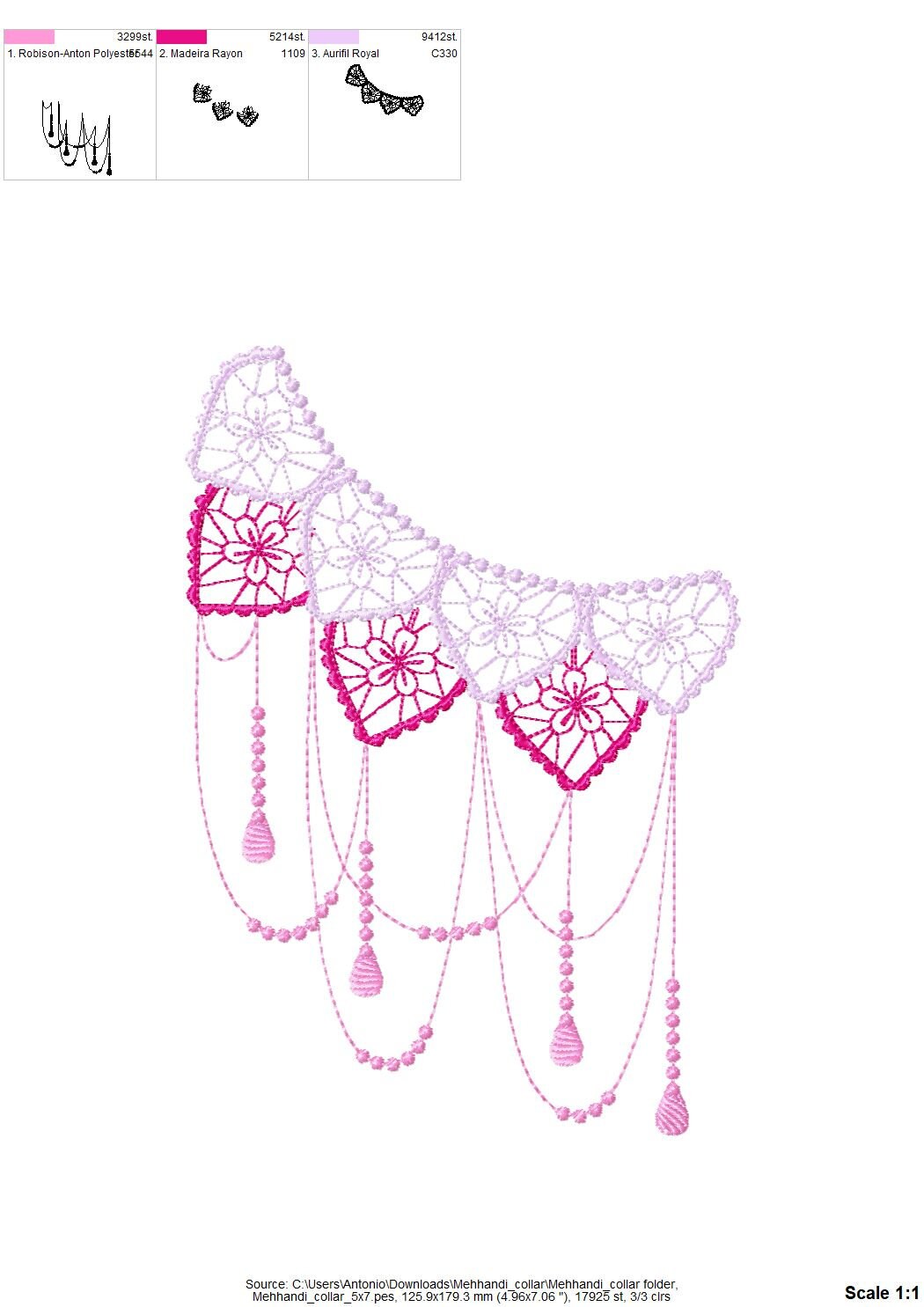 Mehndi Necklace Design